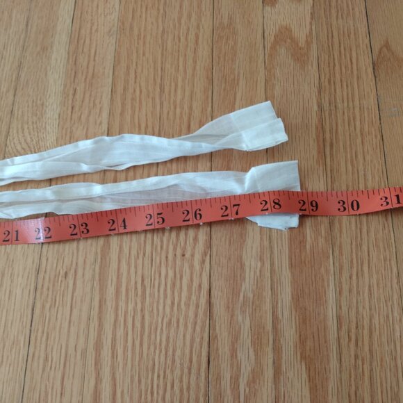 Antique Victorian Apron Vintage Small Sheer White Dainty AS IS Damaged Holes Tea - Picture 10 of 13